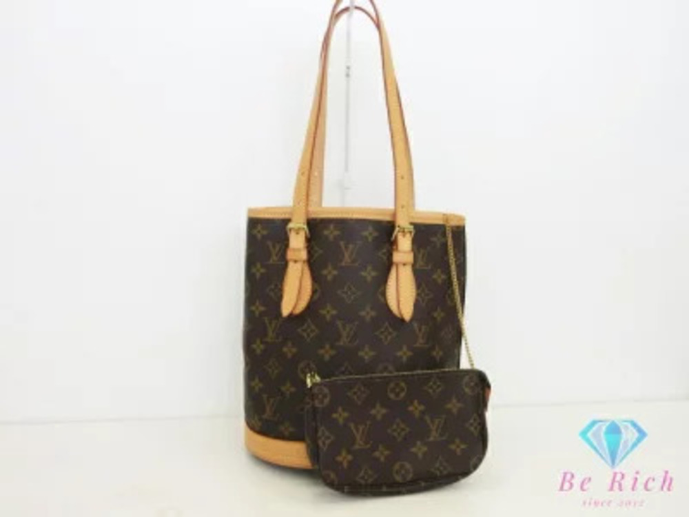 Louis Vuitton Monogram Bucket Tote Bag Bucket shaped Shoulder Pouch